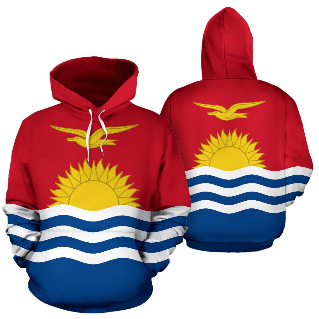 Kiribati Hoodie Kiribati Flag Unisex Red - Polynesian Pride