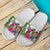 Fiji Custom Personalised Slide Sandals White - Turtle Plumeria Banana Leaf Crest - Polynesian Pride