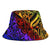 Marshall Islands Bucket Hat - Rainbow Polynesian Pattern Crest - Polynesian Pride