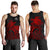 American Samoa Polynesian Tank Top (Men) - Polynesian Turtle (Full Red) - Polynesian Pride