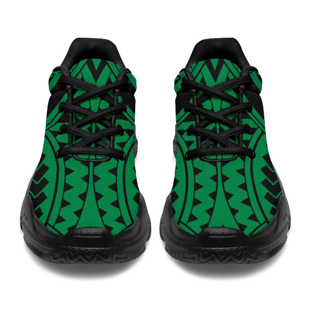 Polynesian Tradition Green Chunky Sneakers - Polynesian Pride