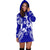 Tonga Polynesian Hoodie Dress Map Blue - Polynesian Pride