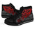 Guam Polynesian High Top Shoes - Red Turtle Flowing - Polynesian Pride