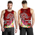 Tahiti Men's Tank Top - Turtle Plumeria (Red) Red - Polynesian Pride