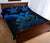 Maori Manaia New Zealand Quilt Bed Set Blue - Polynesian Pride