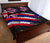 Hawaii Flag Polynesian Quilt Bed Set Black - Polynesian Pride