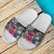 American Samoa Slide Sandals - Turtle Floral - Polynesian Pride