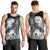 Tahiti Men's Tank Top - Humpback Whale with Tropical Flowers (White) - Polynesian Pride