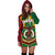 Vanuatu Women'S Hoodie Dress Pig Tusk Polynesian Coat Of Arms - Polynesian Pride