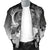Pohnpei Custom Personalised Men's Bomber Jacket - Humpback Whale with Tropical Flowers (White) - Polynesian Pride