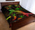 Tonga Polynesian Quilt Bed Set - Turtle With Blooming Hibiscus Reggae - Polynesian Pride