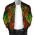 American Samoa Polynesian Bomber Jacket (Men) - Reggae Turtle Manta Ray - Polynesian Pride