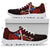 Cook Islands Polynesian Custom Personalised Sneakers - Coat Of Arm With Hibiscus - Polynesian Pride