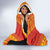 New Caledonia Flag Polynesian Chief Hooded Blanket - Polynesian Pride