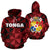 Tonga All Over Hoodie Tonga Coat of Arms Pattern BN09 Unisex Black - Polynesian Pride