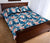 Hawaii Quilt Bed Set Tropical Hibiscus Blue AH - Polynesian Pride