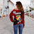 Mate Ma'a Tonga Rugby Women's Off Shoulder Sweater Polynesian Unique Vibes - Red - Polynesian Pride