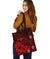 Polynesian Hawaii Tote Bag Women's Bomber Jacket - Humpback Whale with Hibiscus (Red) - Polynesian Pride