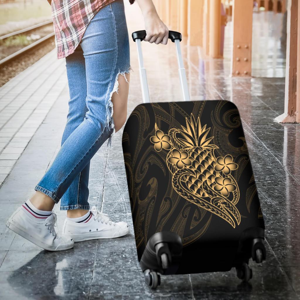 Polynesian Luggage Covers - Gold Pineapple - Polynesian Pride