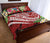 Kosrae Polynesian Quilt Bed Set - Summer Plumeria (Red) - Polynesian Pride