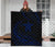 Hawaii Turtle Hibicus Premium Quilt - Frida Style - Blue - Polynesian Pride