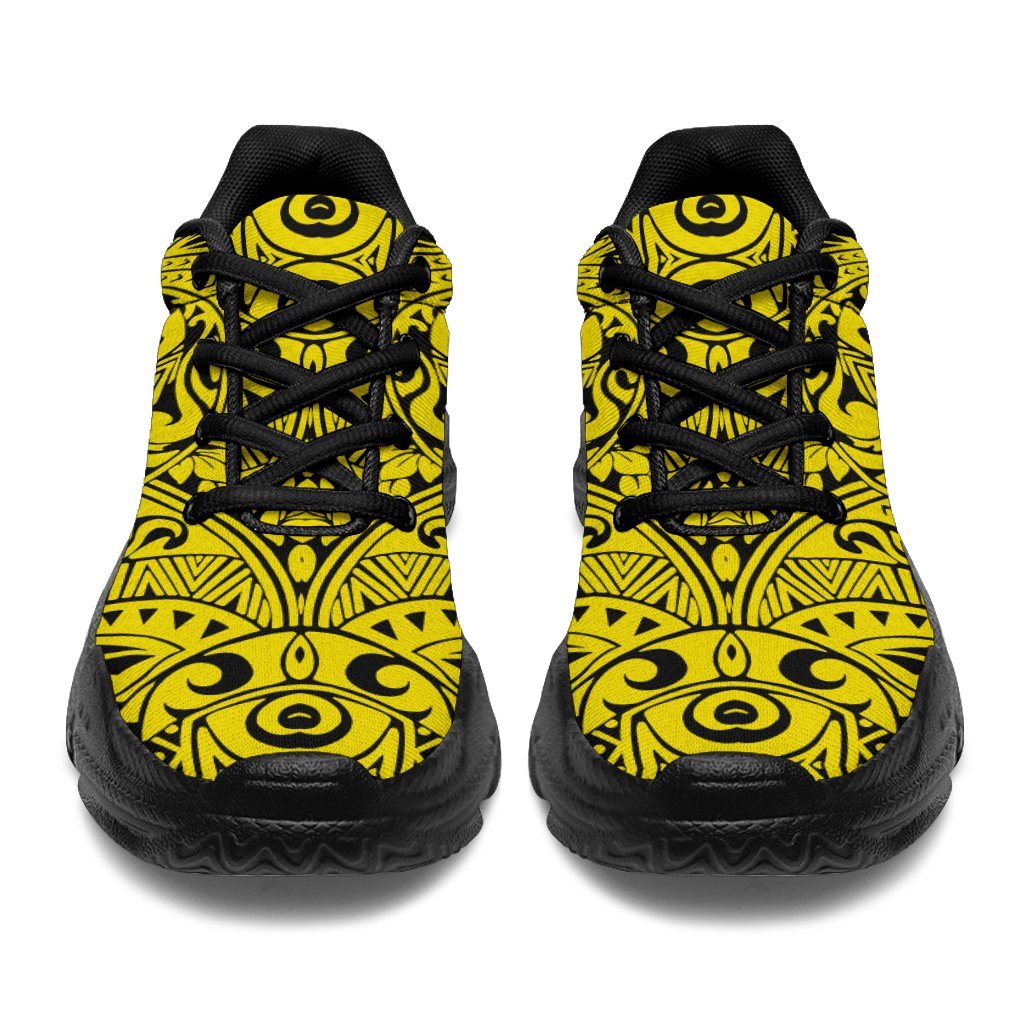 Polynesian Culture Yellow Chunky Sneakers - Polynesian Pride