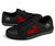 American Samoa Polynesian Low Top Shoes - Polynesian Turtle (Full Red) - Polynesian Pride