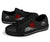 American Samoa Polynesian Low Top Shoes - Polynesian Turtle (Red) - Polynesian Pride