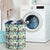 Hawaii Seamless Tropical Flower Plant And Leaf Hawaii Laundry Basket - Polynesian Pride
