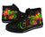 American Samoa Polynesian High Top Shoes - Reggae Plumeria - Polynesian Pride