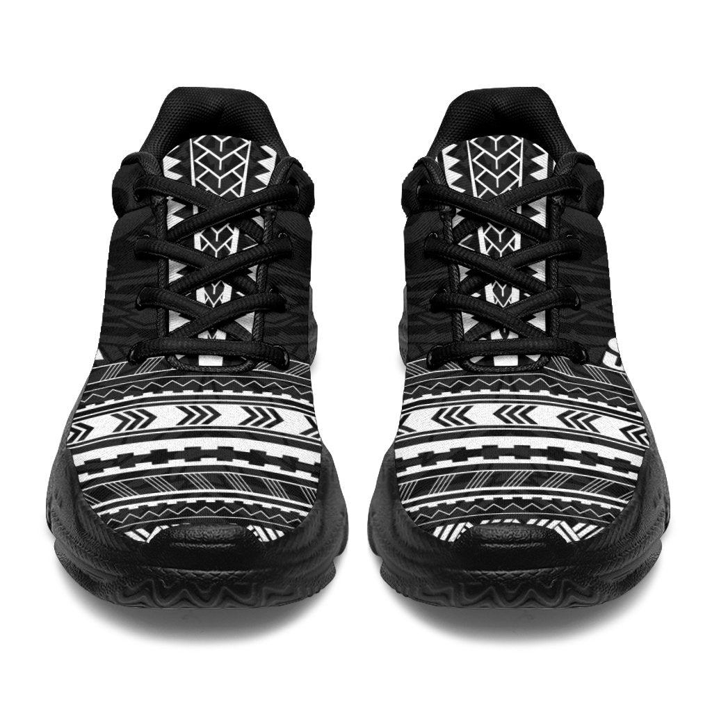 Society Islands Chunky Sneakers - Polynesian Chief Black Version - Polynesian Pride