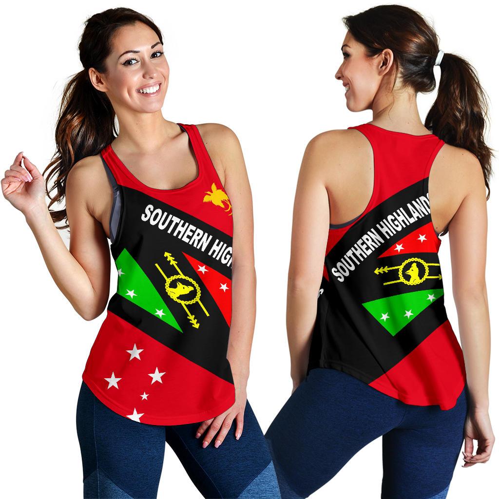 Papua New Guinea Women's Racerback Tank - Southern Highlands Province - Polynesian Pride