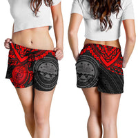 Federated States Of Micronesia Shorts (Women) - Red Turtle - Polynesian Pride