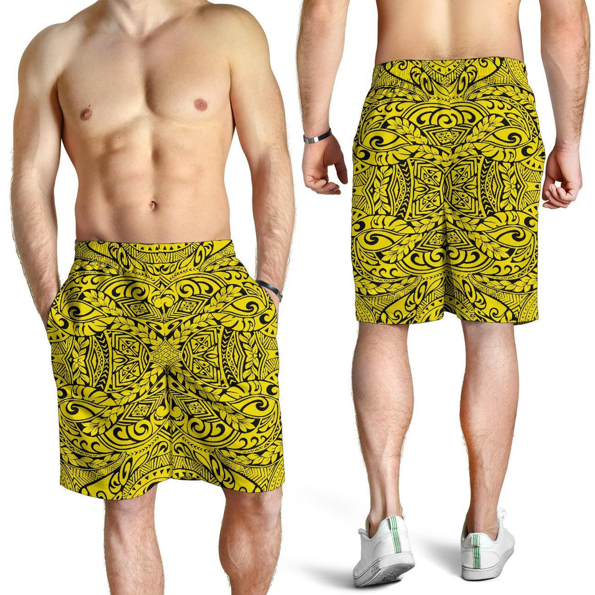 Polynesian Culture Yellow Men's Short - Polynesian Pride