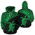 Tahiti Hoodie Tahiti Turtle Mermaid Polynesian Tattoo Green Version Unisex Green - Polynesian Pride