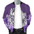 Maori Manaia The Blue Sea Bomber Jacket for Men, Purple - Polynesian Pride