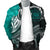 Samoa Custom Personalised Men's Bomber Jacket - Samoa Seal Wave Style (Green) - Polynesian Pride