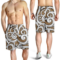 Polynesian Maori Ethnic Ornament Gold Men's Short - Polynesian Pride