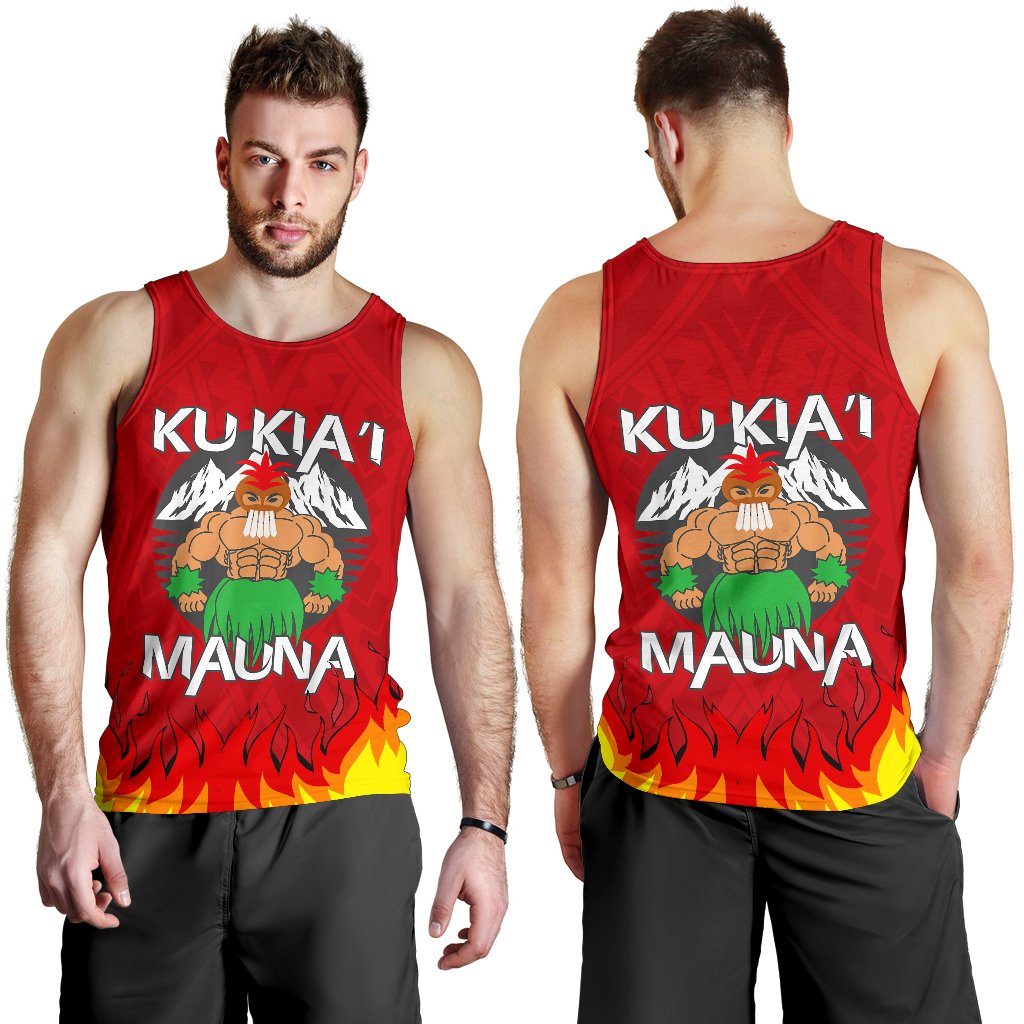 Hawaii Mauna Kea Men's Tank Top - Warrior Version - Polynesian Pride
