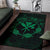 Hawaii Kanaka Turtle Hibiscus Polynesian Rug - Anthea Style Green - Polynesian Pride