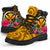 Hawai All Season Boots - Kanaka Maoli With Hibiscus On Polynesian Patterns (Yellow) - Polynesian Pride