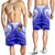 American Samoa Polynesian Men's Shorts - Bald Eagle (Blue) - Polynesian Pride