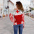 Tonga Polynesian Women's Off Shoulder Sweater - Pattern With Seal Red Version - Polynesian Pride