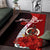 Vanuatu Polynesian Custom Personalised Area Rug - Coat Of Arm With Hibiscus - Polynesian Pride