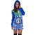 Northern Mariana Islands Rugby Women Hoodie Dress Coconut Leaves - CNMI - Polynesian Pride