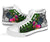 Palau High Top Shoes - Turtle Plumeria Banana Leaf Crest - Polynesian Pride