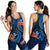 Polynesian Hawaii Women Racerback Tank - Blue Plumeria BLUE - Polynesian Pride