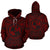 Tonga ll Over Hoodie Tonga Coat of rms Polynesian Red Black - Polynesian Pride