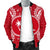 Chuuk Polynesian Men's Bomber Jacket Map Red White - Polynesian Pride