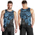 Fiji Polynesian Men's Tank Top - Blue Turtle BLUE - Polynesian Pride